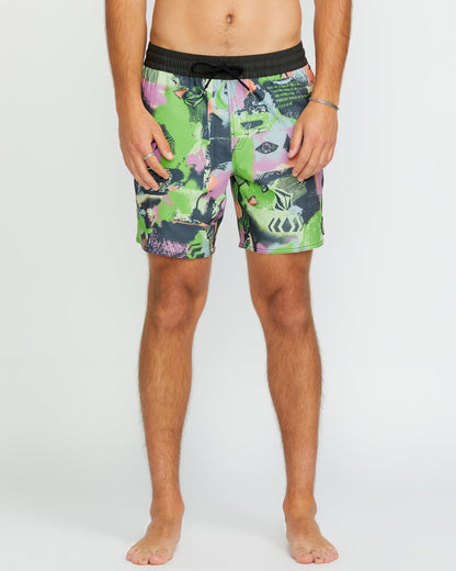 Unite Stoney Trunk 17" Boardshort - STEEL PURPLE