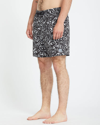 Filip Rygalski Smile Trunk 17" Boardshorts - BLACK