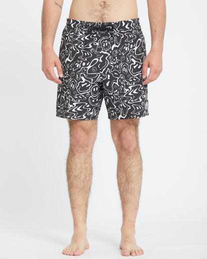Filip Rygalski Smile Trunk 17" Boardshorts - BLACK
