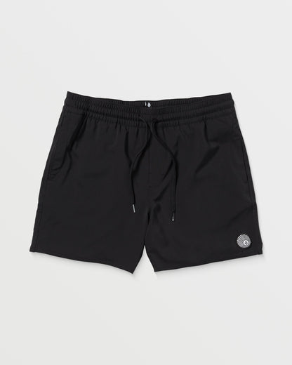 Boardshort Lido Solid Trunk 16" - BLACK