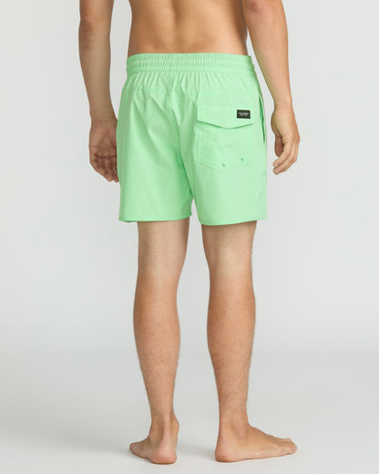 Boardshort Lido Solid Trunk 16" - Jade Cream