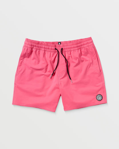 Lido Solid Trunk 16" Boardshort - NEON PINK