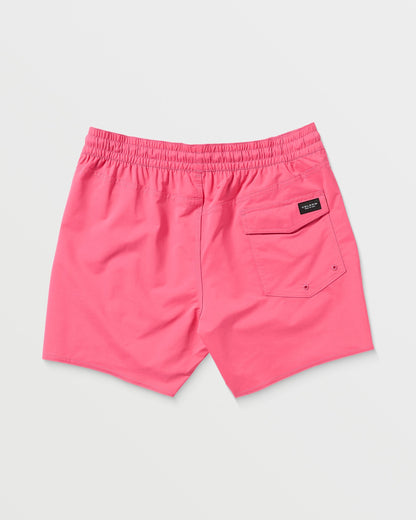 Lido Solid Trunk 16" Boardshort - NEON PINK