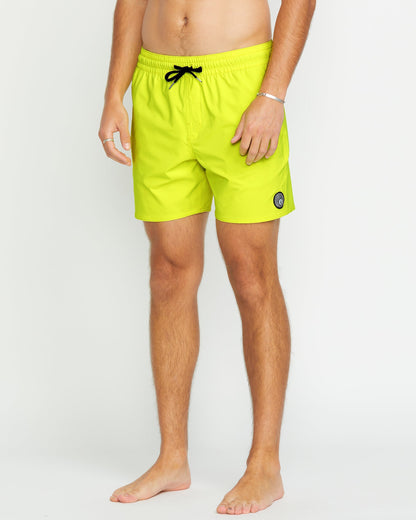 Lido Solid Trunk 16" Boardshort - TENNISBALL