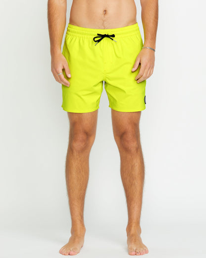 Lido Solid Trunk 16" Boardshort - TENNISBALL