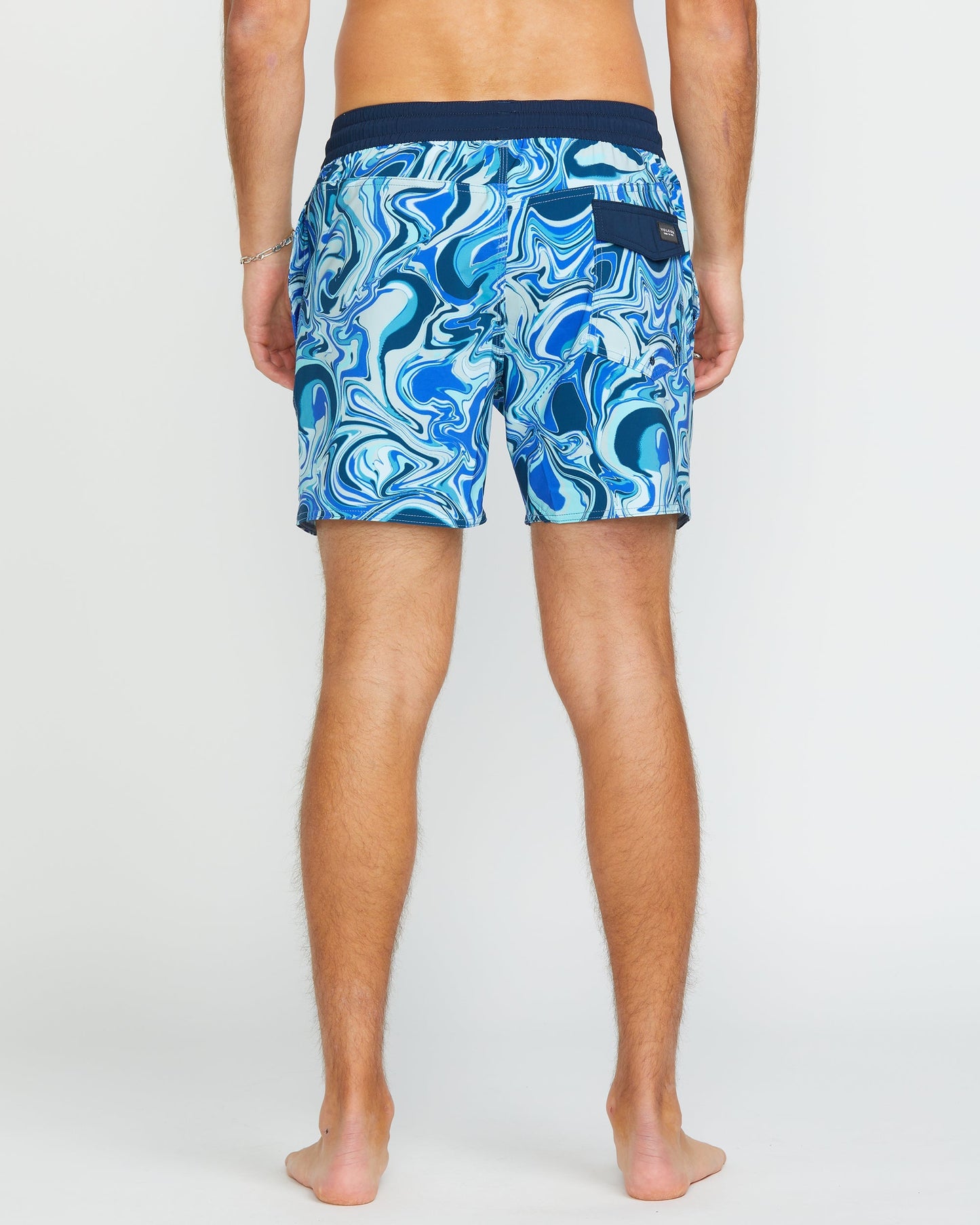 Lido Print Trunk 16" Boardshorts - MARINEBLAU