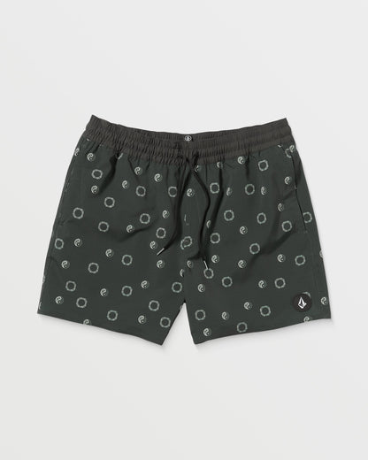 Boardshort Lido Print Trunk 16" - STEALTH