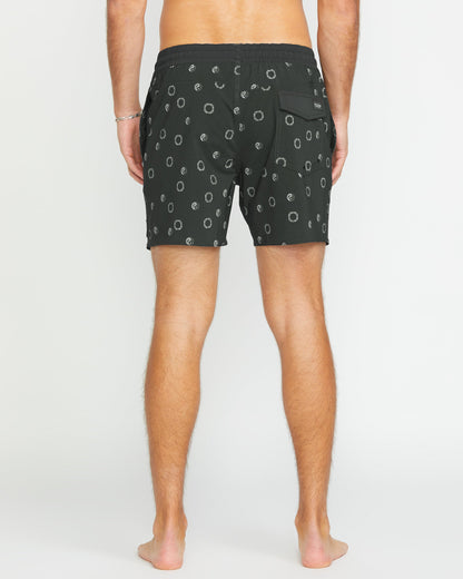 Boardshort Lido Print Trunk 16" - STEALTH