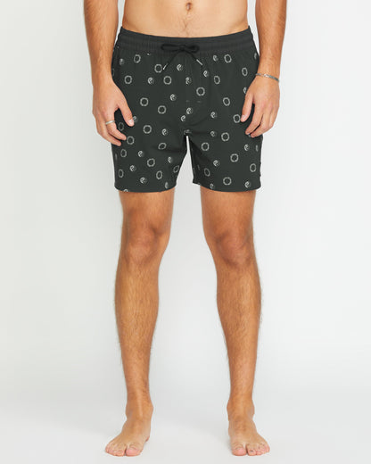 Boardshort Lido Print Trunk 16" - STEALTH