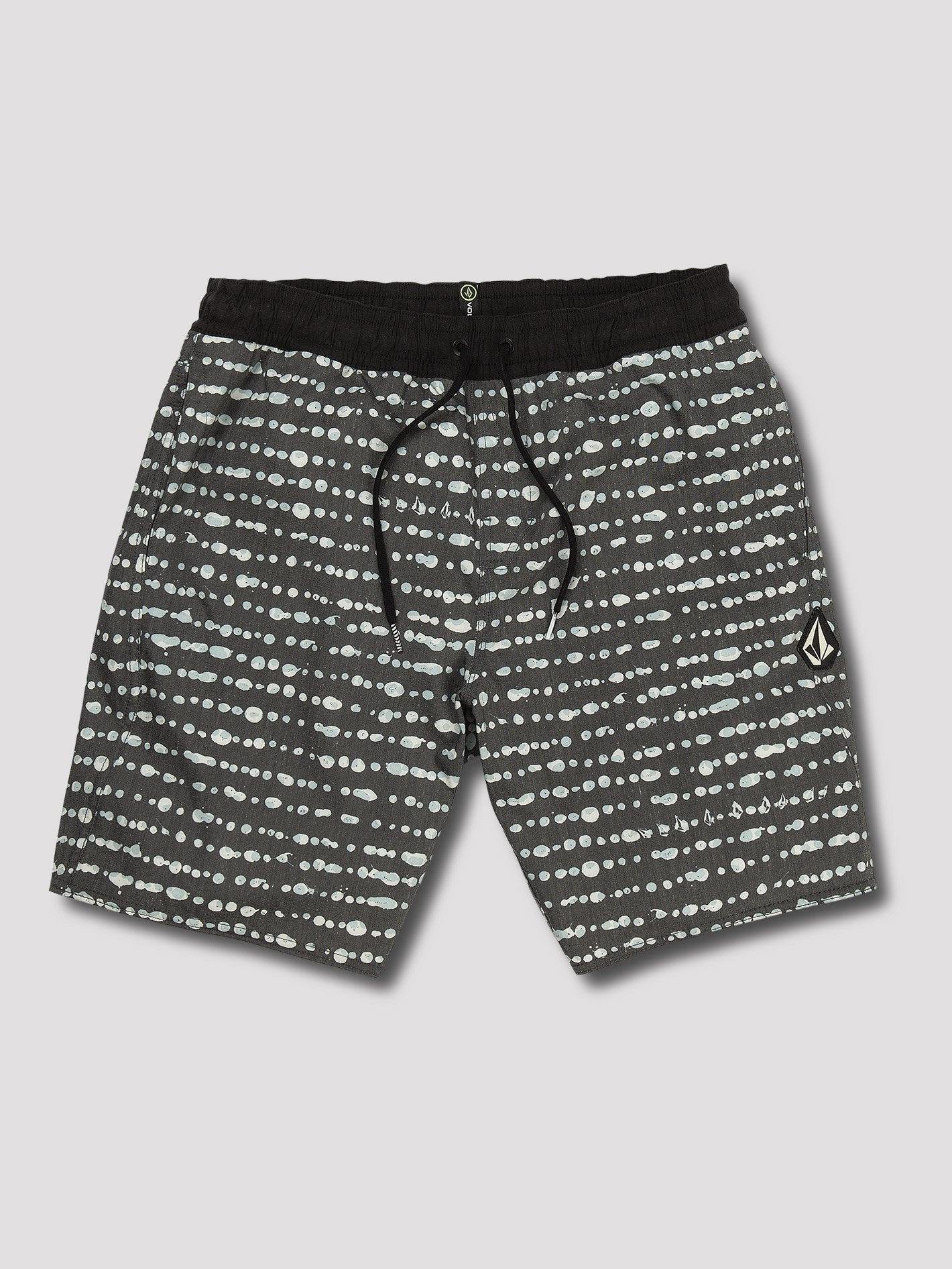 Stripe Dot Trunks 18" Boardshorts - Asphaltschwarz