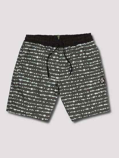Stripe Dot Trunks 18" Boardshorts - Asphaltschwarz