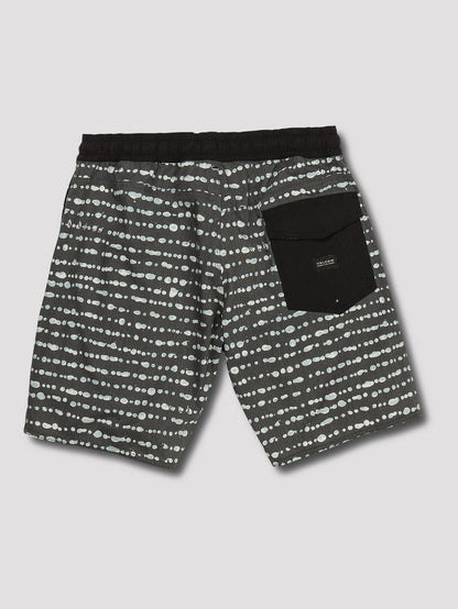 Stripe Dot Trunks 18" Boardshorts - Asphaltschwarz
