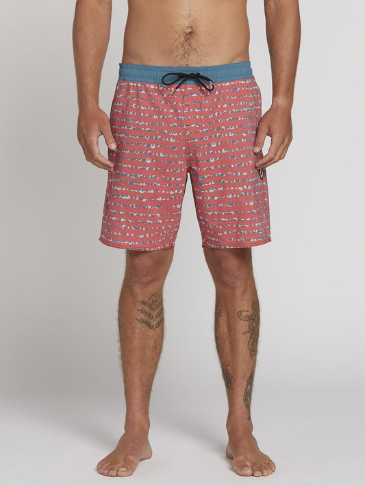 Boardshort Stripe Dot Trunks 18" - Sea Navy