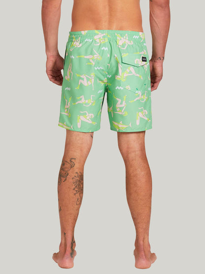 Boardshort Sink or Swim Trunk 17" - JADE