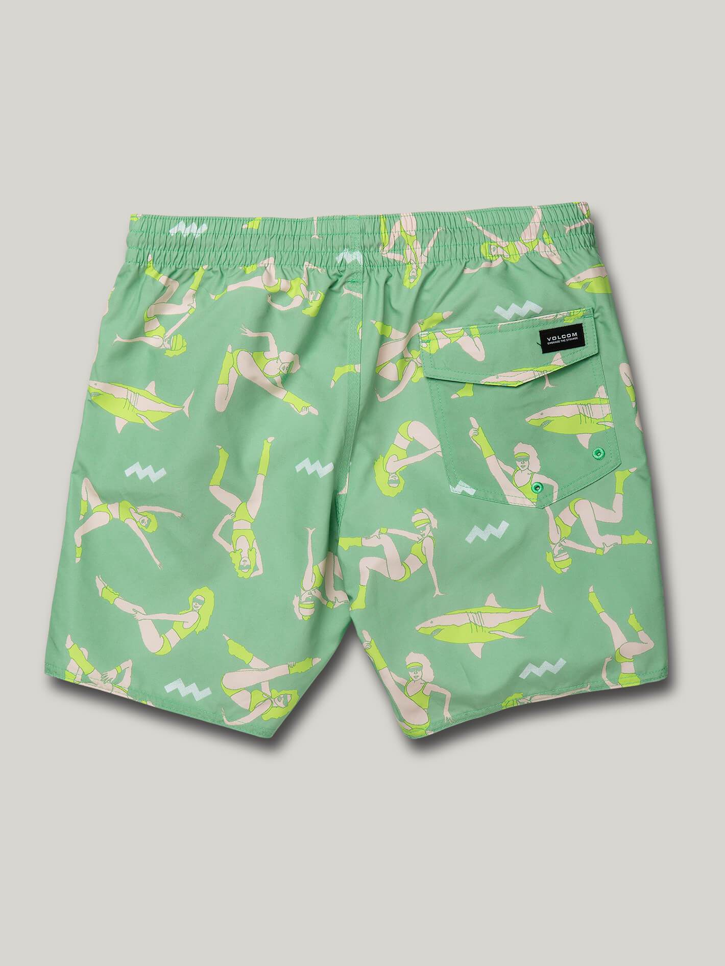 Boardshort Sink or Swim Trunk 17" - JADE