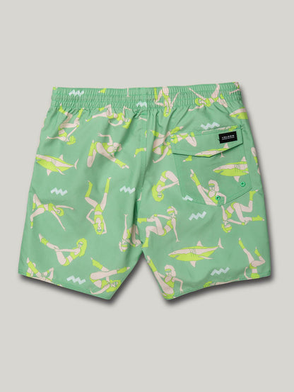 Boardshort Sink or Swim Trunk 17" - JADE