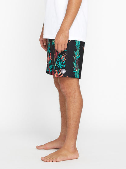 V Ent Pepper Stoney 17" swim shorts - BLACK