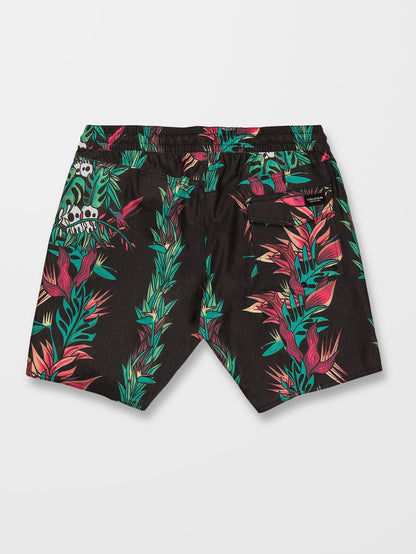 V Ent Pepper Stoney 17" swim shorts - BLACK