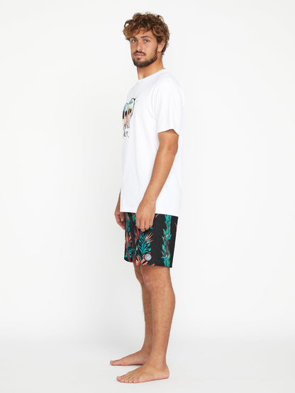 V Ent Pepper Stoney 17" swim shorts - BLACK
