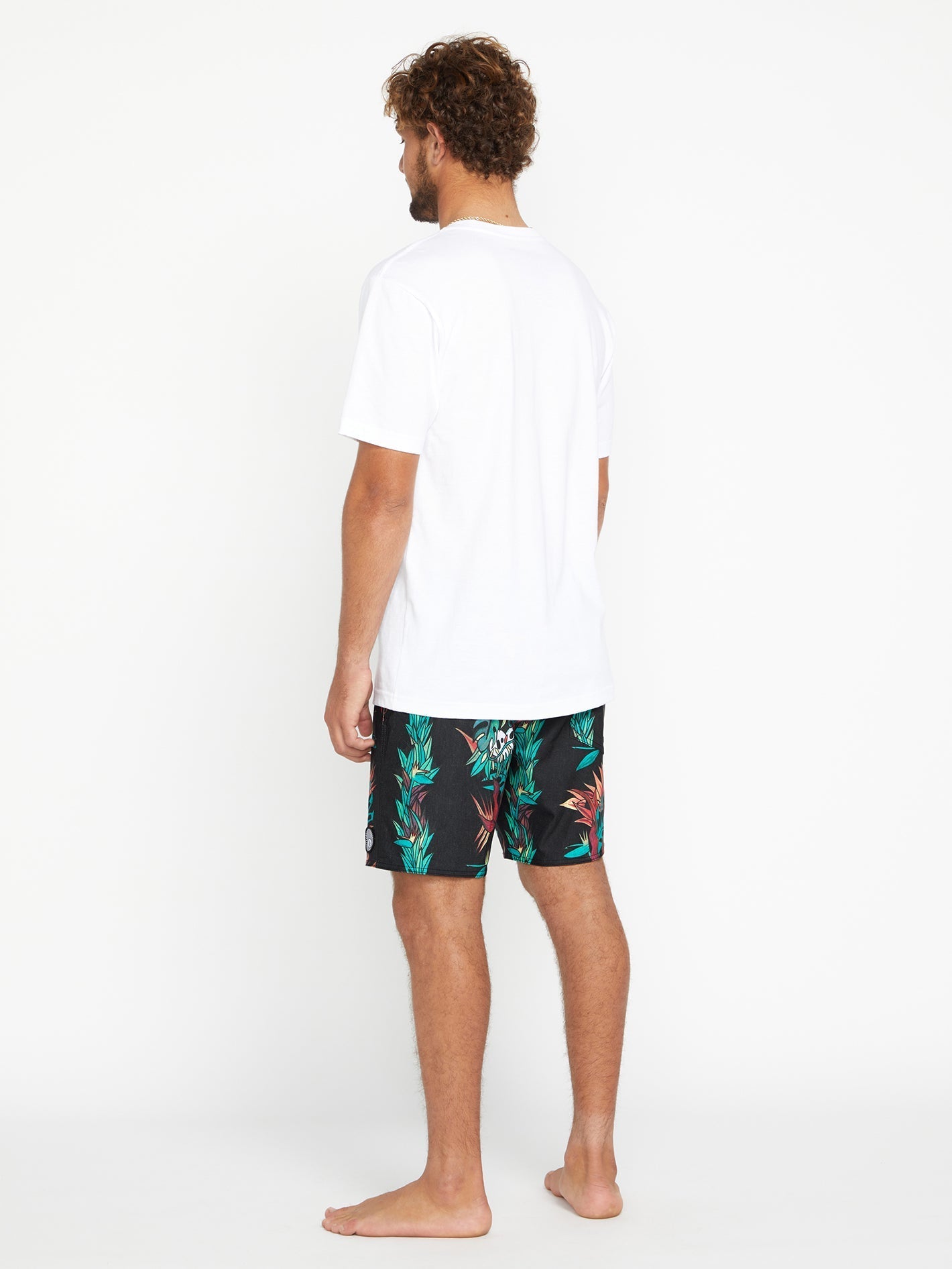V Ent Pepper Stoney 17" swim shorts - BLACK