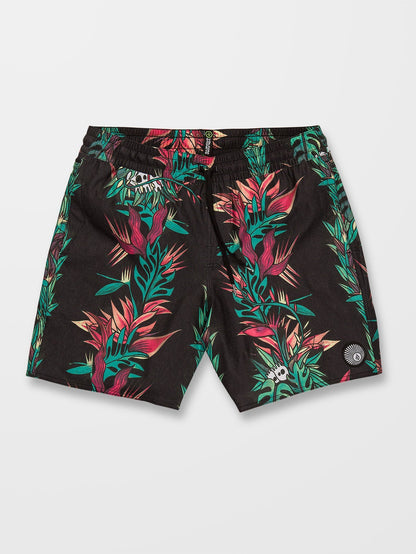 V Ent Pepper Stoney 17" swim shorts - BLACK