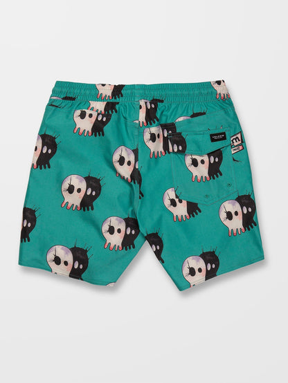 V Ent Pepper Stoney 17" swim shorts - SCRUBS GREEN