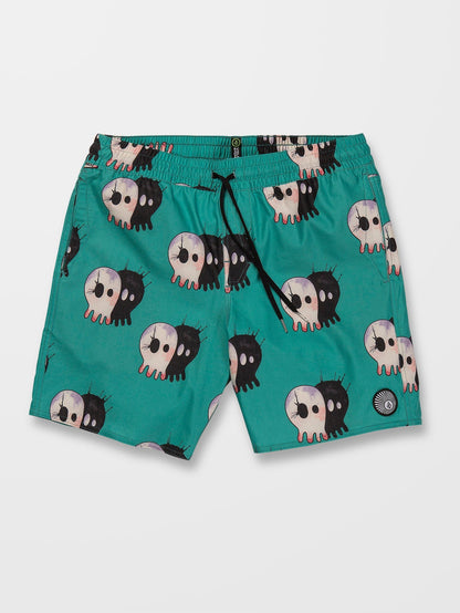 V Ent Pepper Stoney 17" swim shorts - SCRUBS GREEN