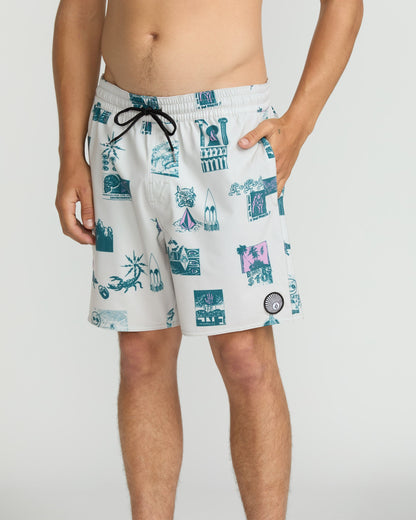 Psyche Cotton Trunk 17" Boardshorts - Stein