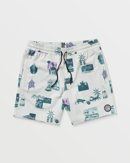 Psyche Cotton Trunk 17" Boardshorts - Stein