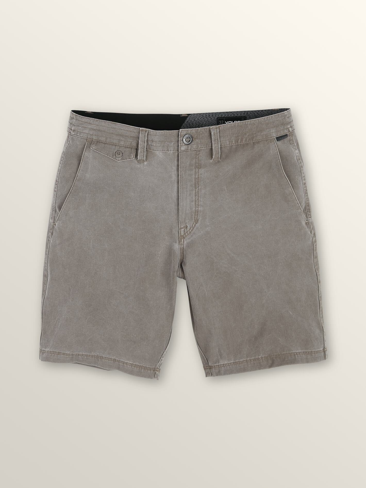 Frickin Surf 'N Turf Faded Hybrid Shorts - Mushroom