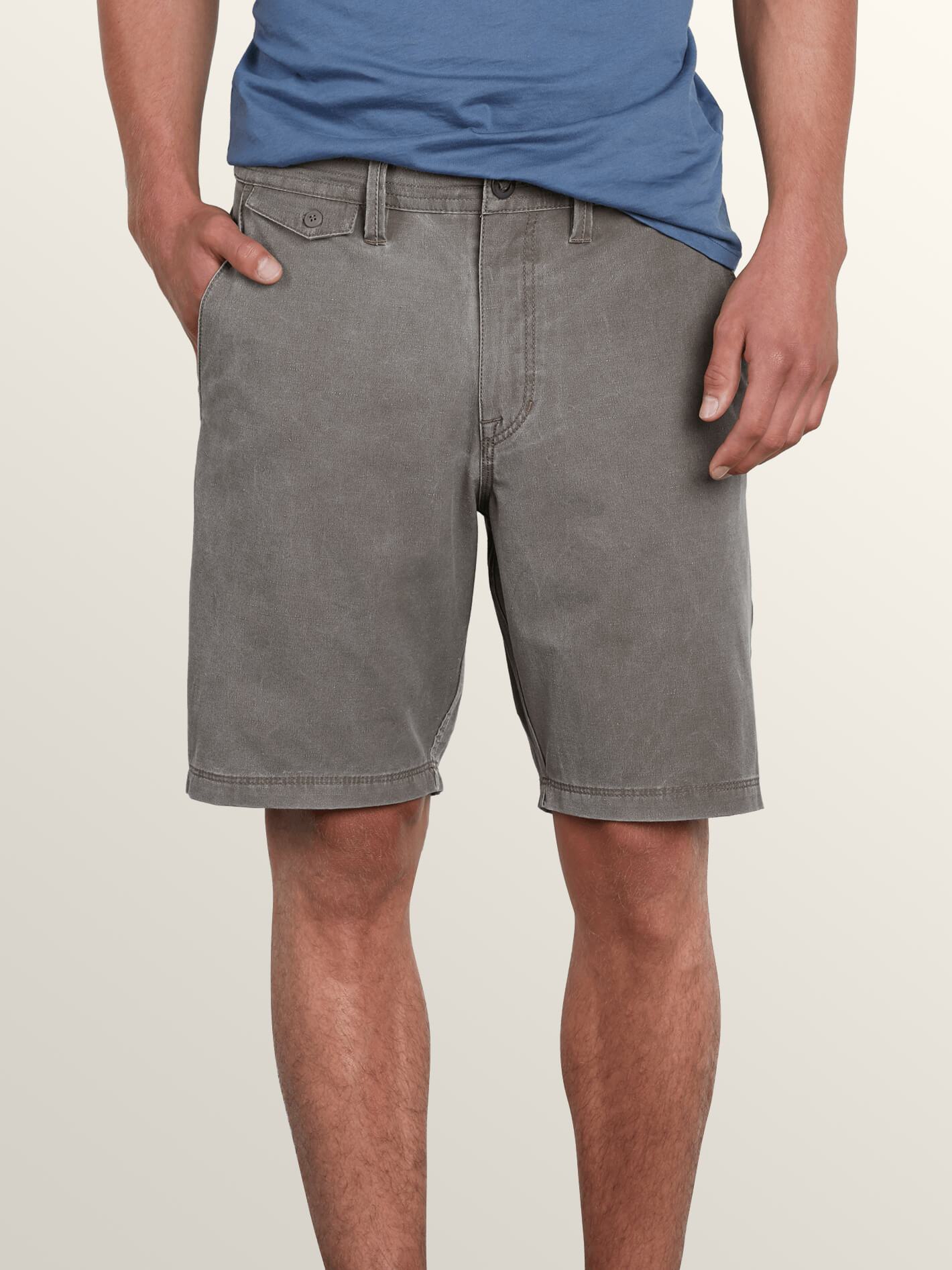 Frickin Surf 'N Turf Faded Hybrid Shorts - Mushroom