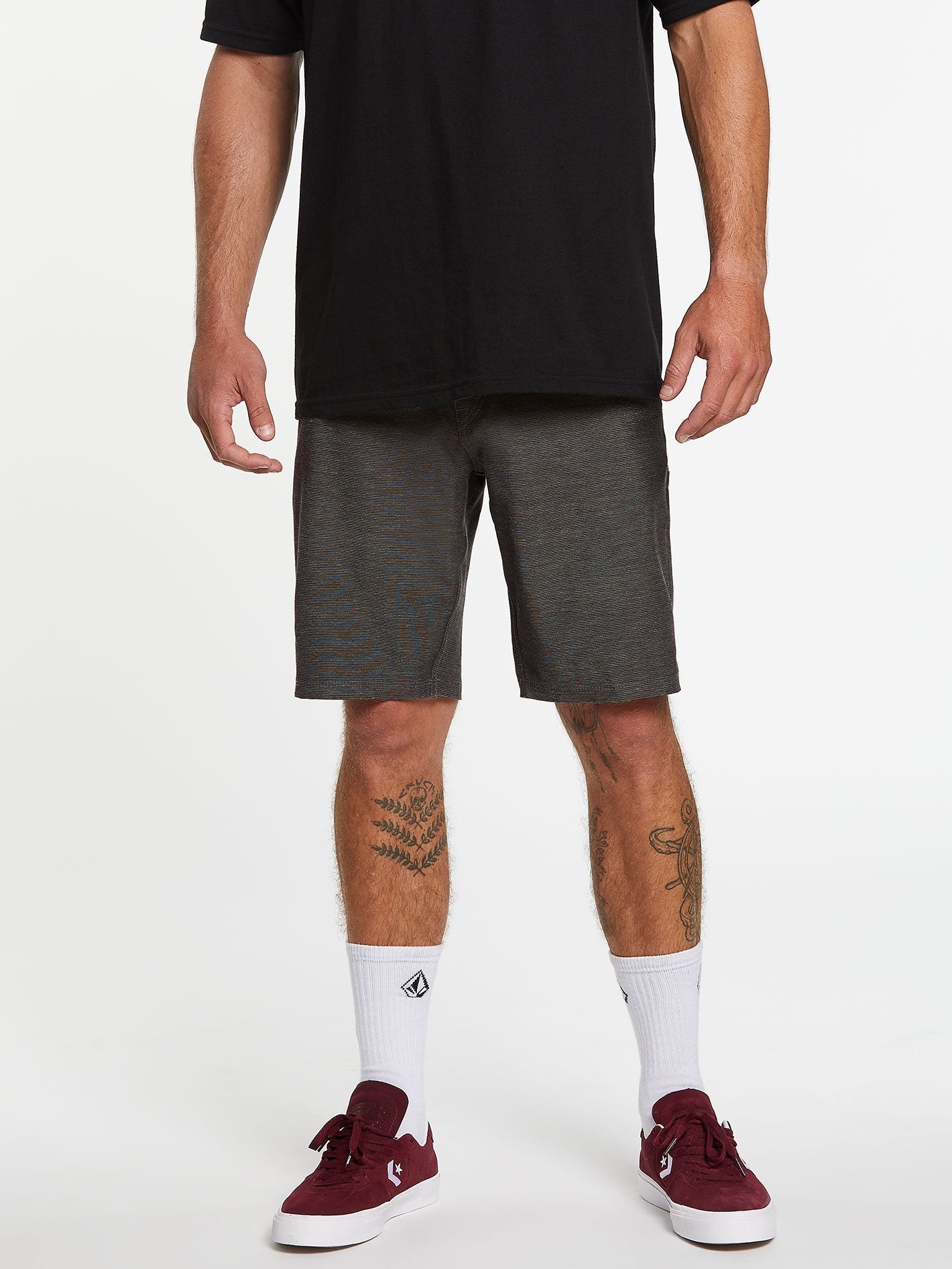 Frickin Surf'N'Turf Slub 20" Hybrid Shorts - Black