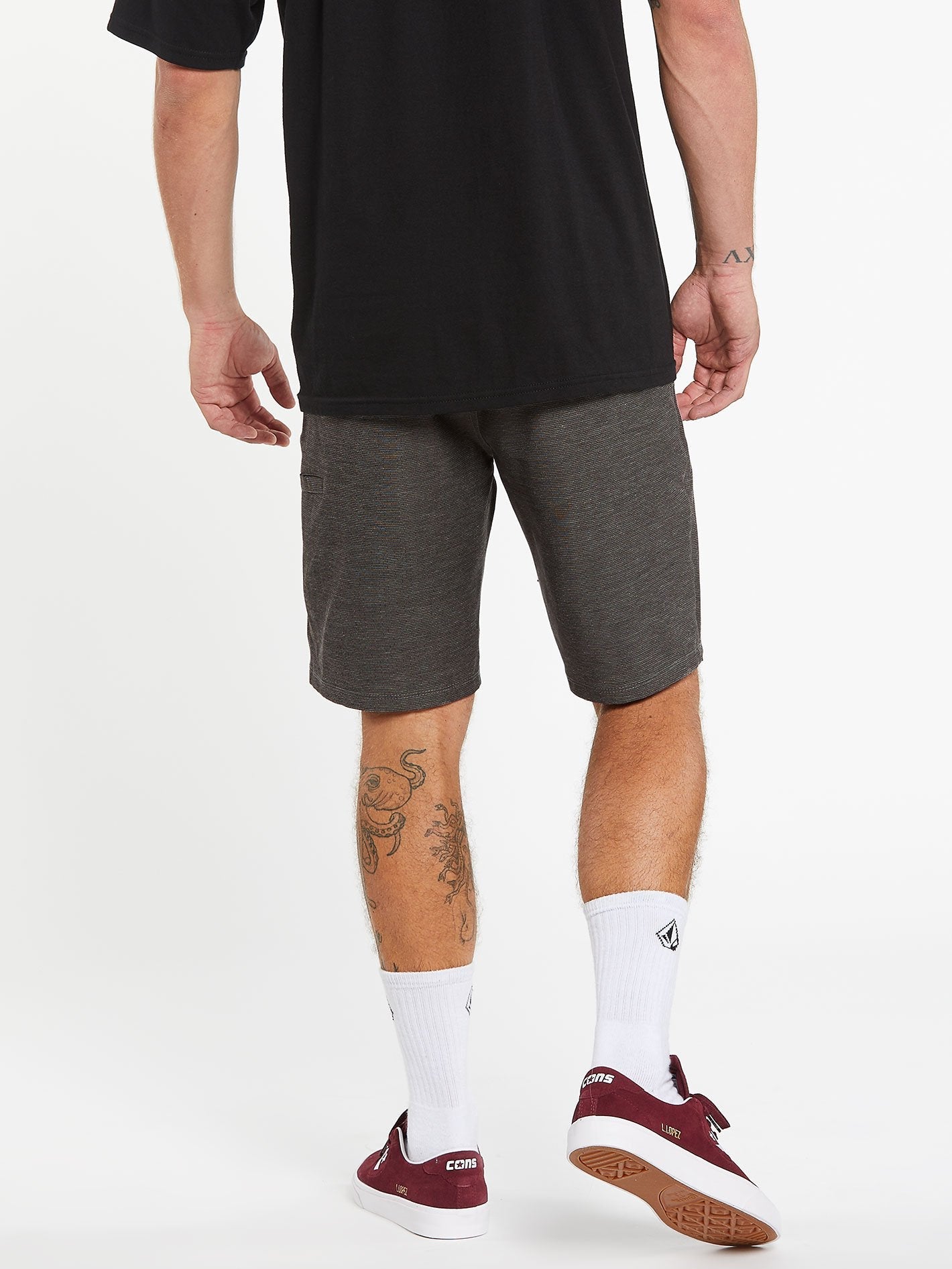 Frickin Surf'N'Turf Slub 20" Hybrid Shorts - Black