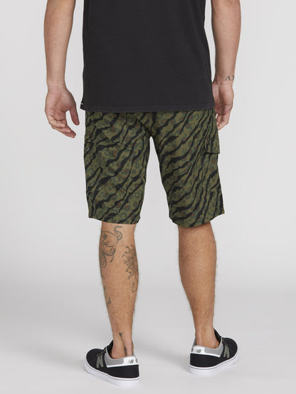Hybrid Surf'n'Turf Dry Cargo Shorts 21" - ARMEEGRÜN-KOMBINATION