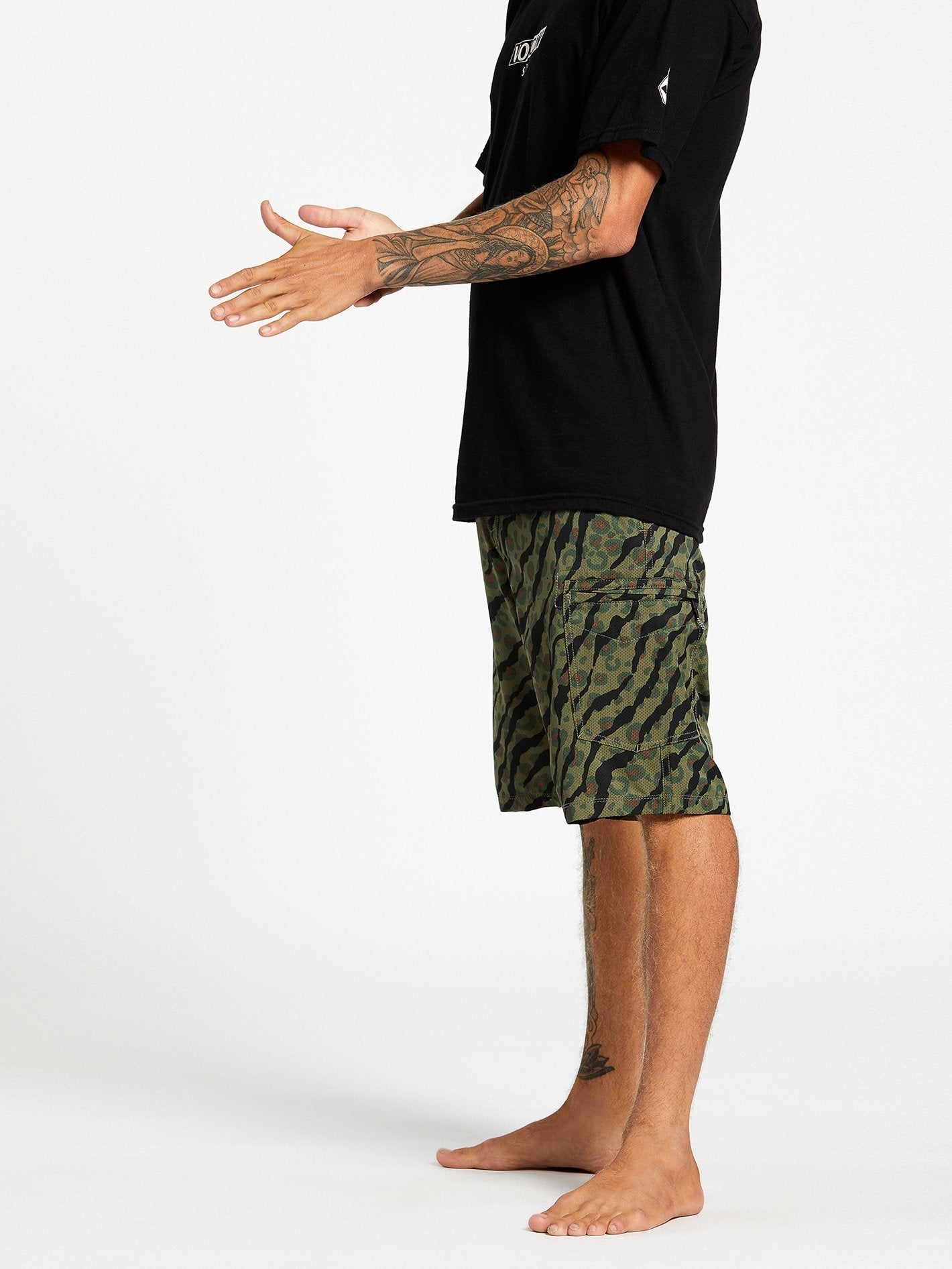 Hybrid Surf'n'Turf Dry Cargo Shorts 21" - ARMEEGRÜN-KOMBINATION