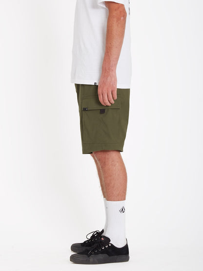 Vitals Cargo Hybrid 21" Skate Shorts - MILITARY
