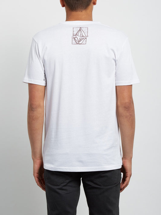 Edge Kurzarm-T-Shirt - Weiß
