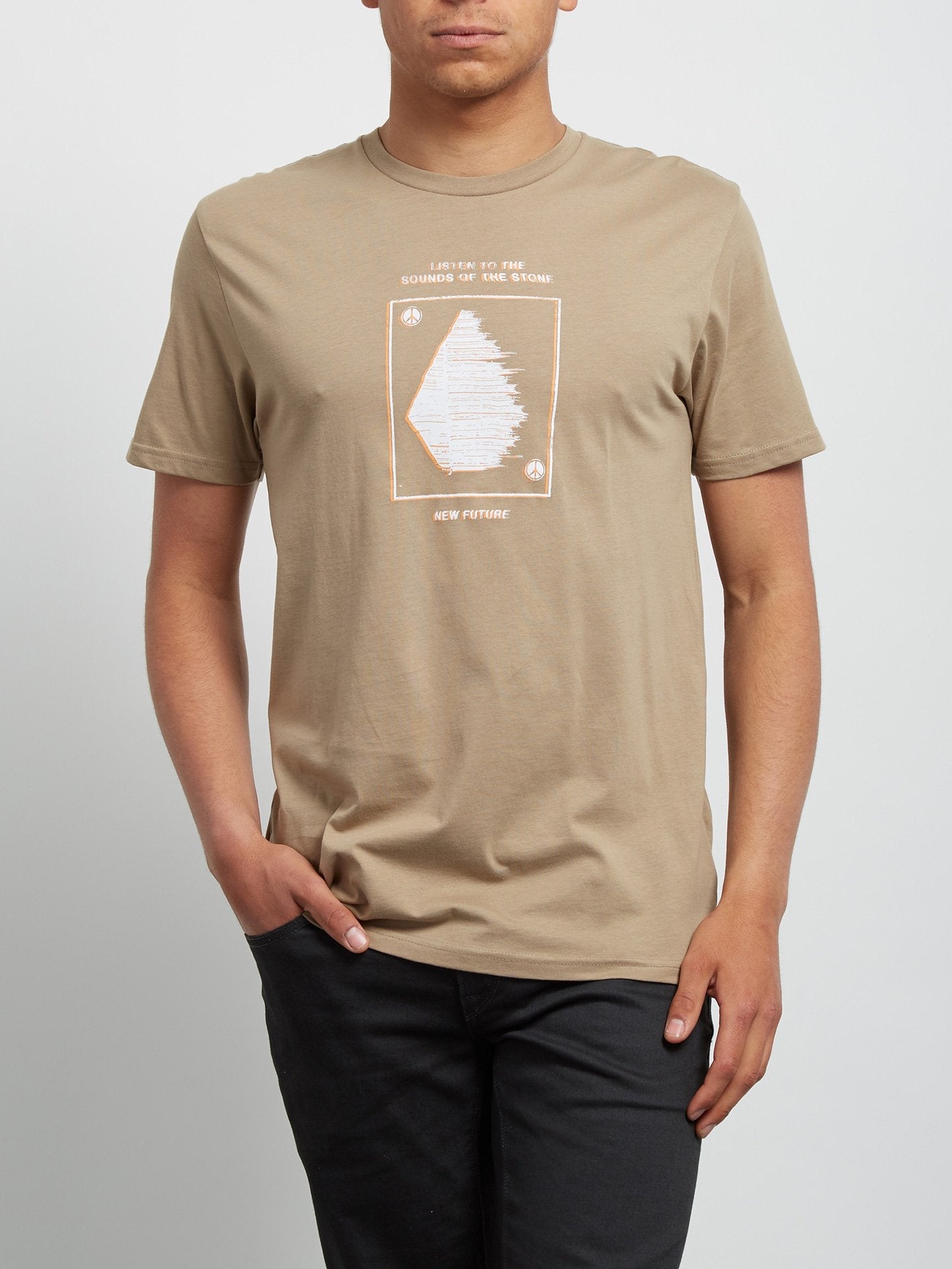 Sound Kurzarm-T-Shirt - Sandbraun