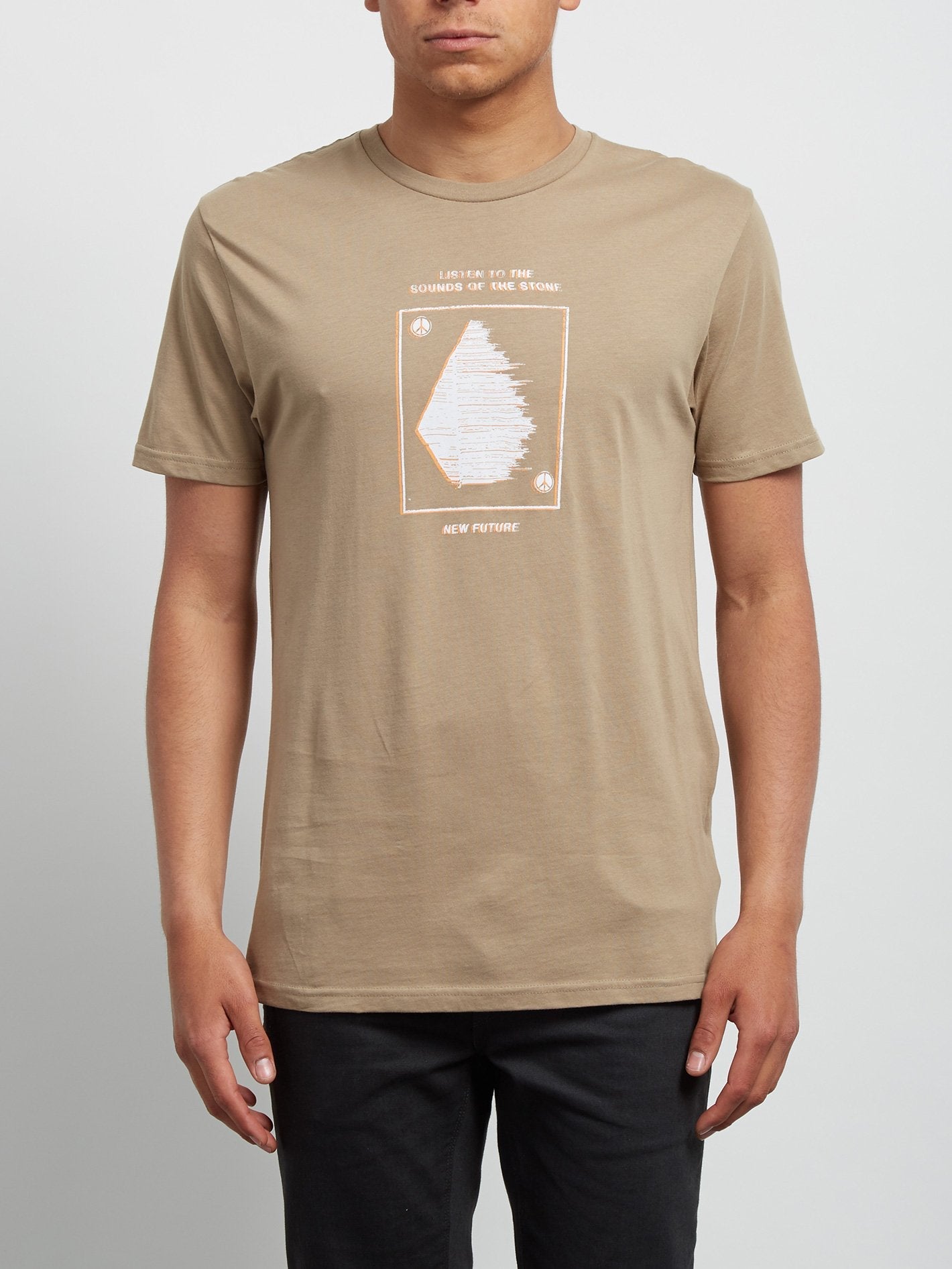 Sound Kurzarm-T-Shirt - Sandbraun