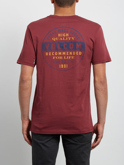 T-shirt à manches courtes Barred - Crimson