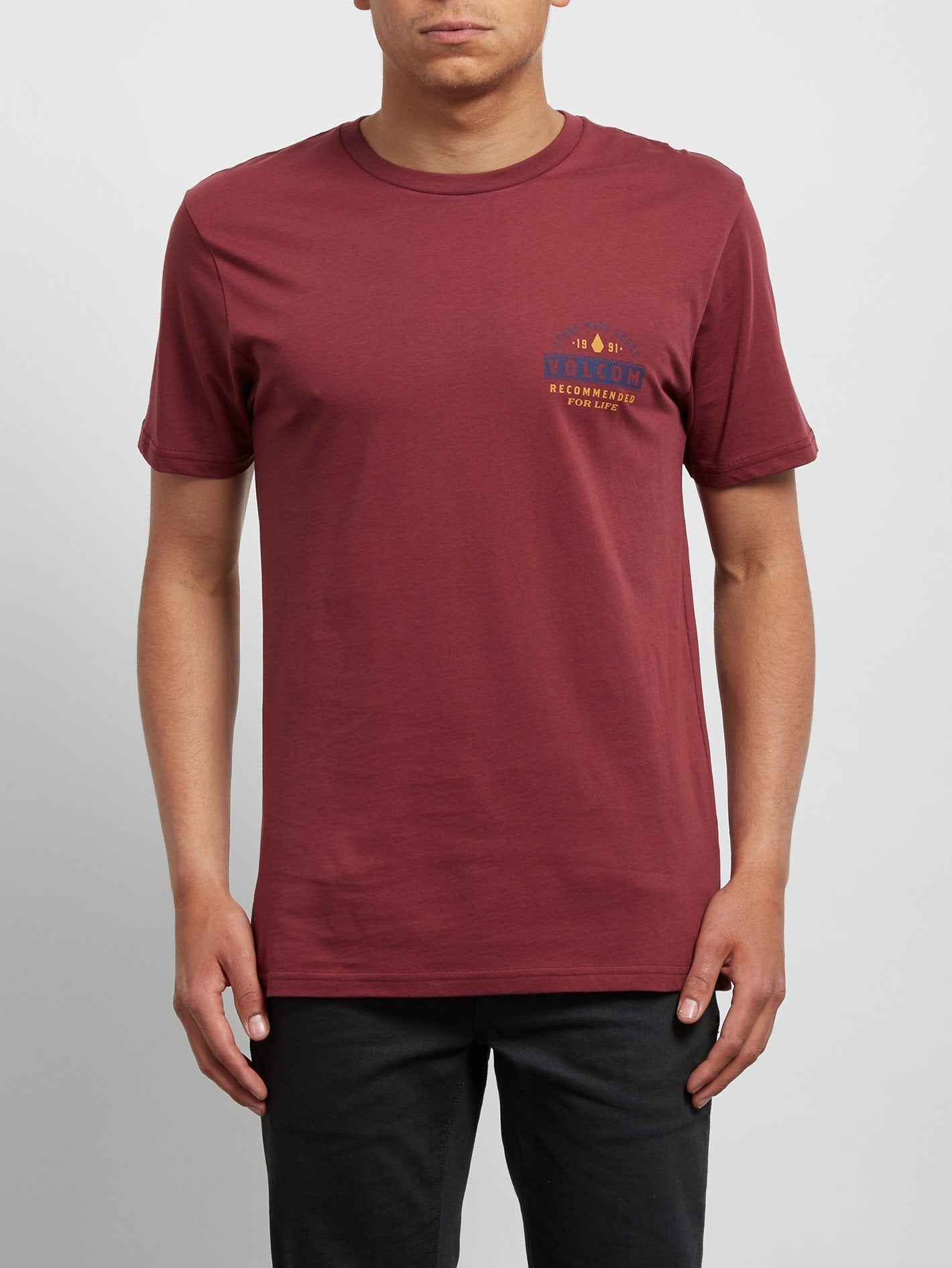 T-shirt à manches courtes Barred - Crimson