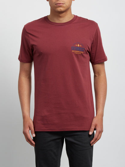 T-shirt à manches courtes Barred - Crimson