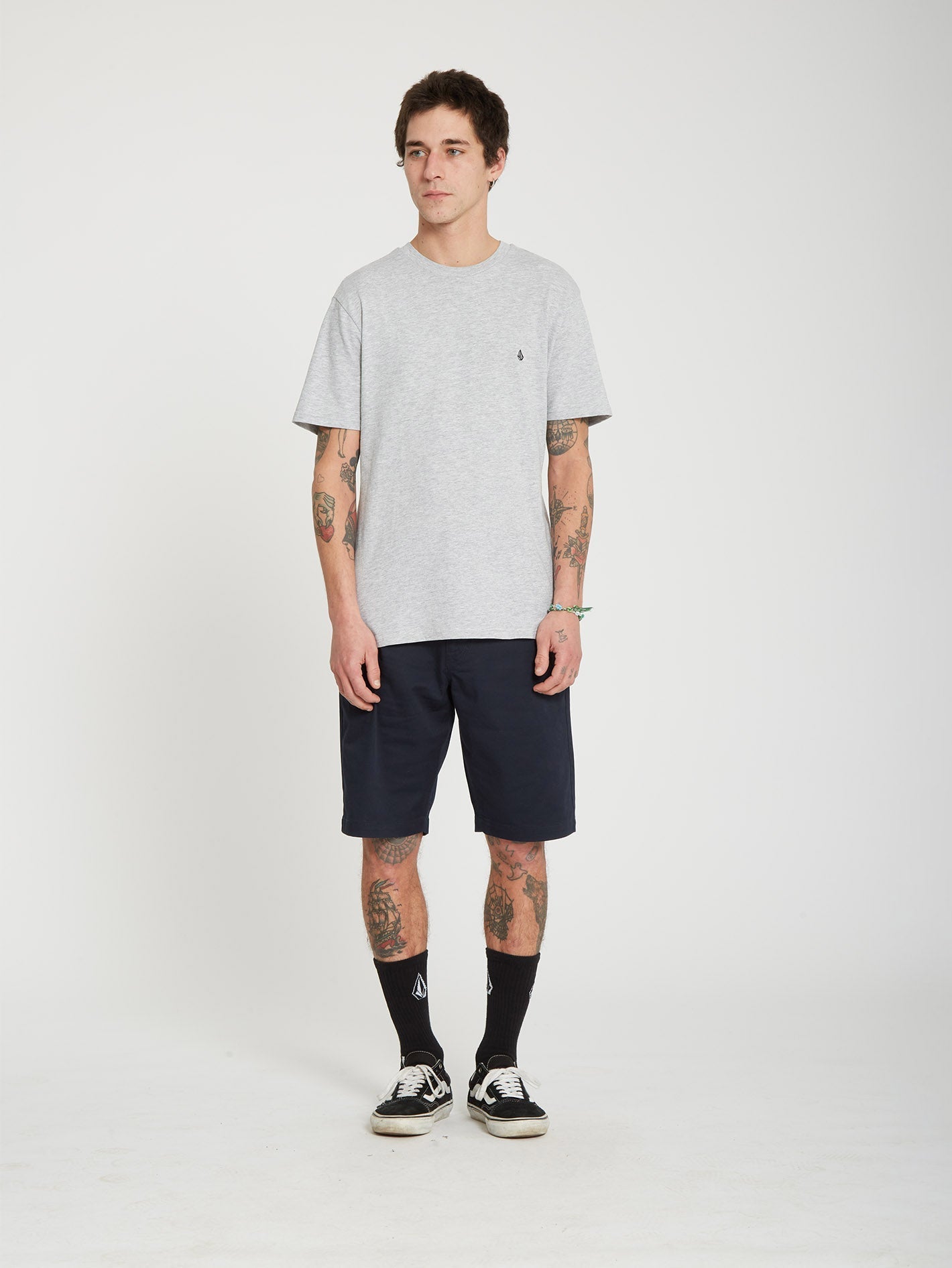 Stone Blanks T-shirt - HEATHER GRAY