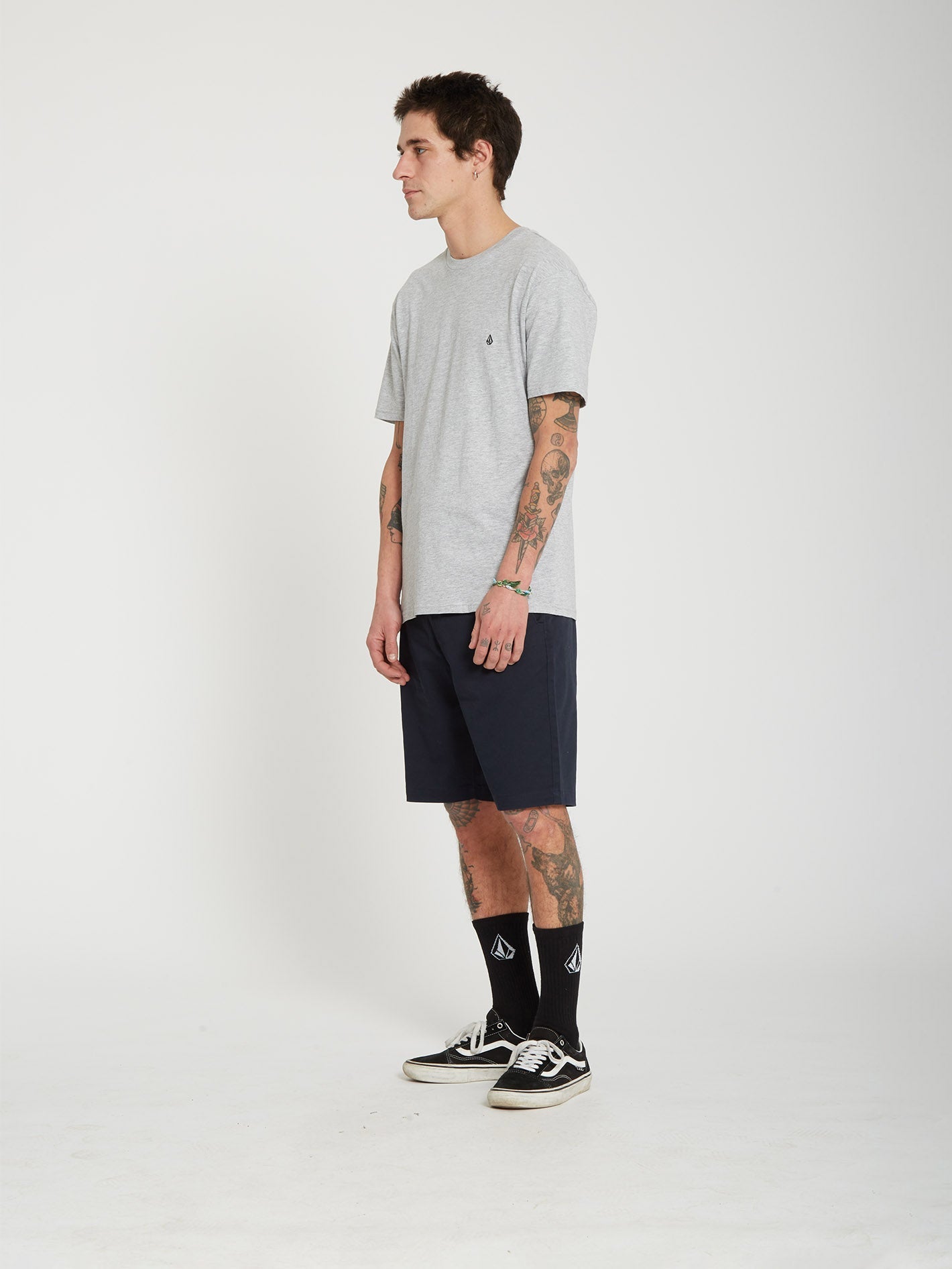 Stone Blanks T-shirt - HEATHER GRAY