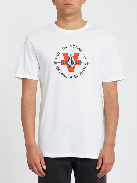 Zaun-T-Shirt - WEISS