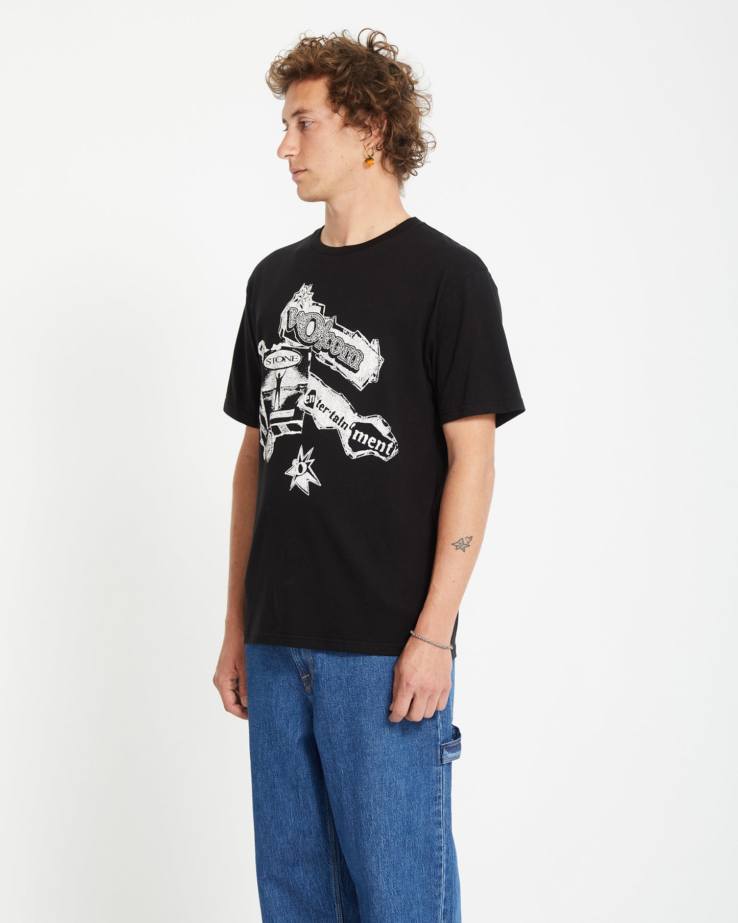 V Ent T-Shirt - SCHWARZ