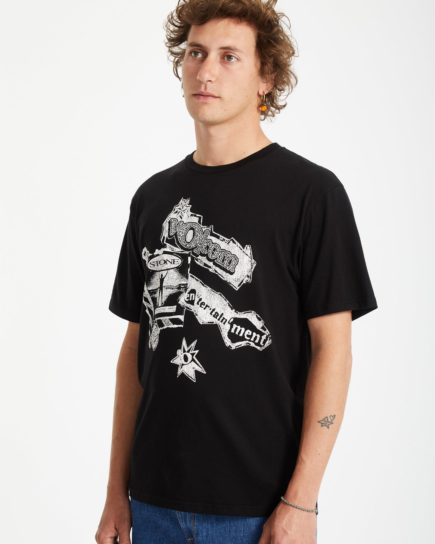 V Ent T-Shirt - SCHWARZ