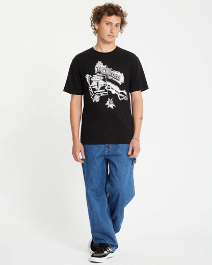 V Ent T-Shirt - SCHWARZ