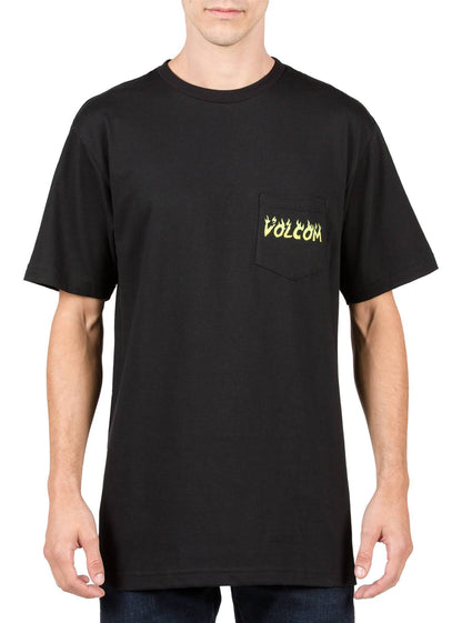 T-Shirt À Poche Shred Head - Black