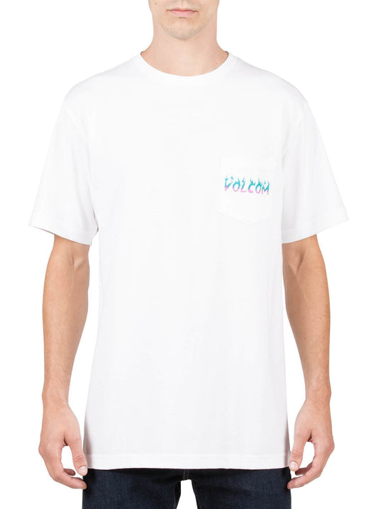 Shred Head Pocket T-Shirt - Weiß